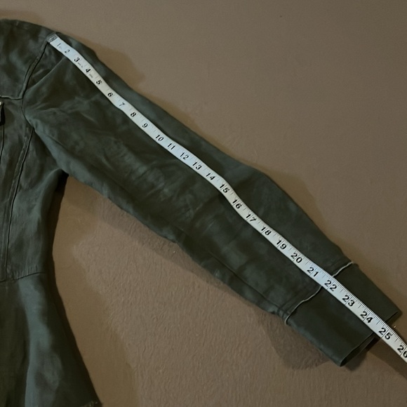 INC International Concepts Women's Linen Embroidered Peplum Jacket -Size M - Picture 7 of 10